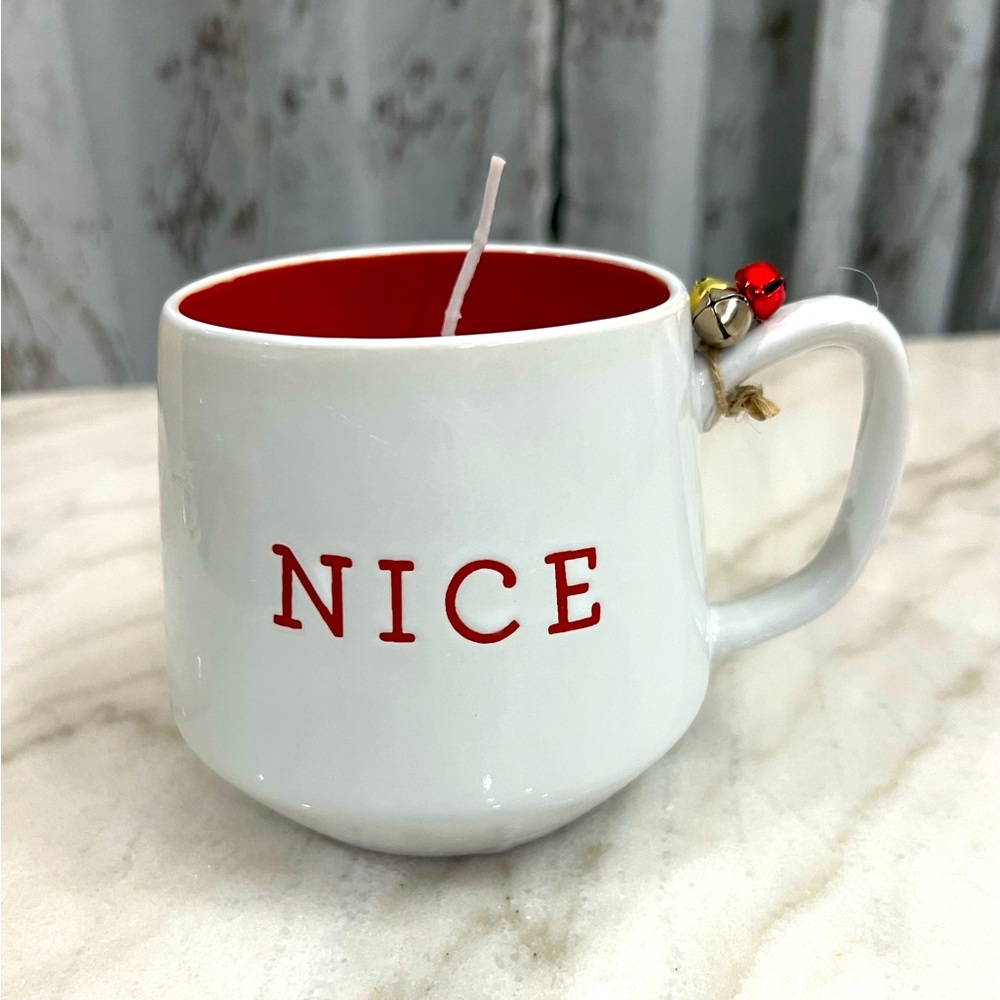🎄🎄“NICE” Christmas mug candle 🎅🎅